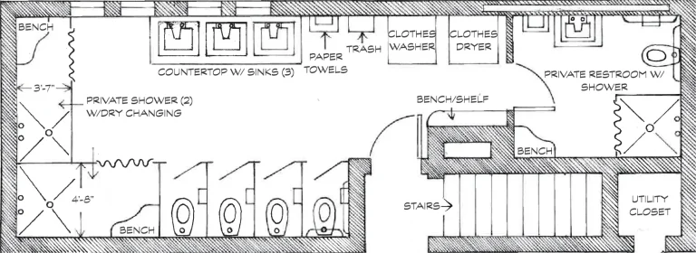 w dorm floor plan